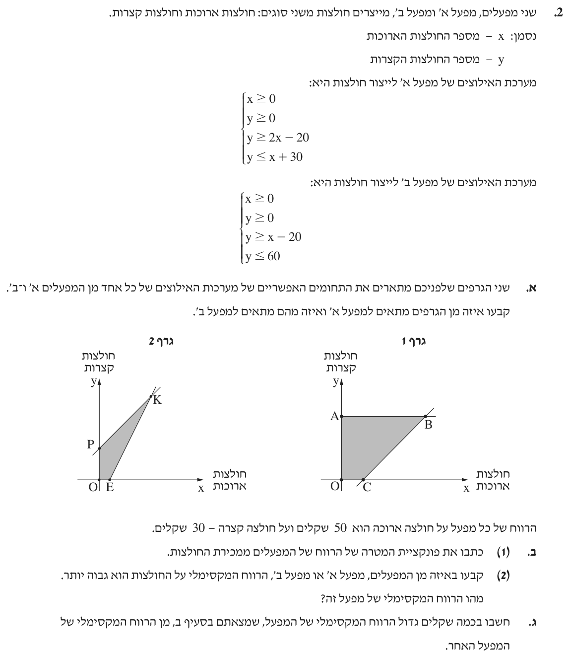 שאלה 2 – קיץ תשפ״ב (2022) – מועד ב׳