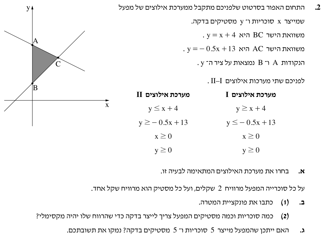 שאלה 2 – חורף תשפ״ד (2024)